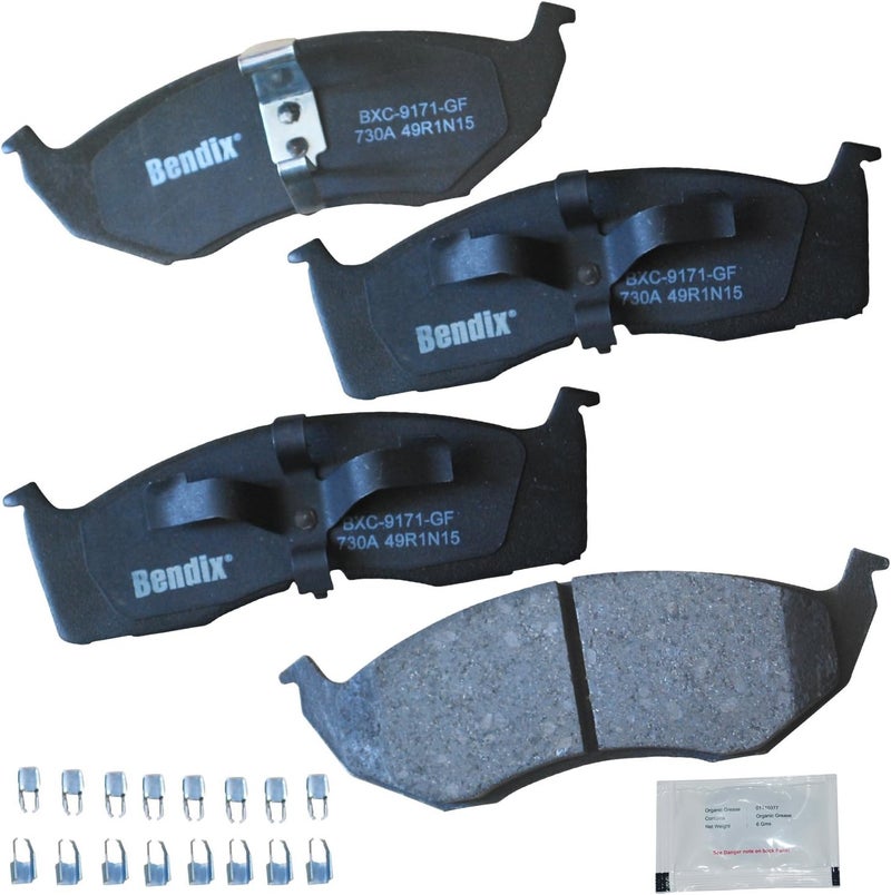 Bendix Priority1 CFC730A Ceramic Front Brake Pads for Chrysler Neon 2002-2000, Dodge Neon 2005-2000, SX 2.0 2005-2003, Plymouth Neon 2001-2000 - Image 1